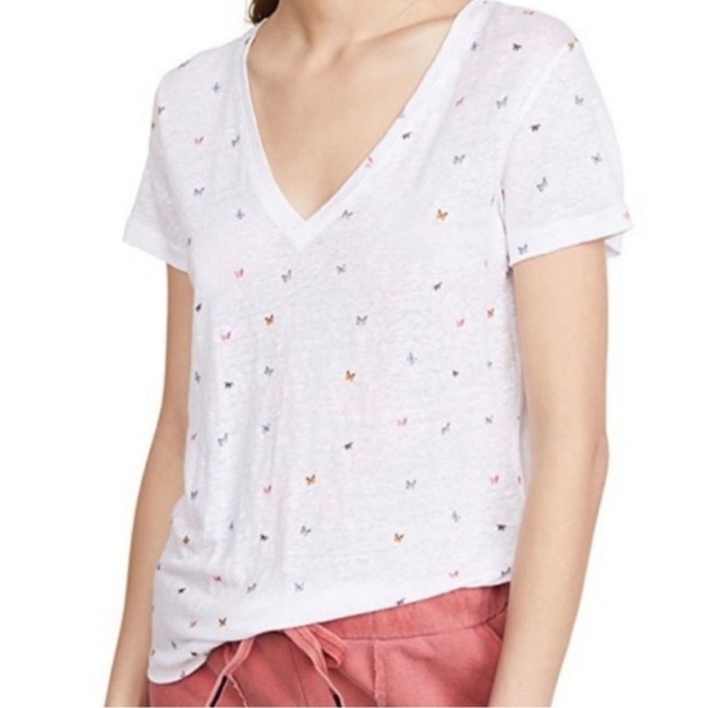 NWT Rails Cara Rainbow Butterflies Top Small